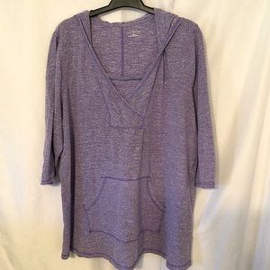 Catherine’s Purple/White Striped Light Hoodie (389)
